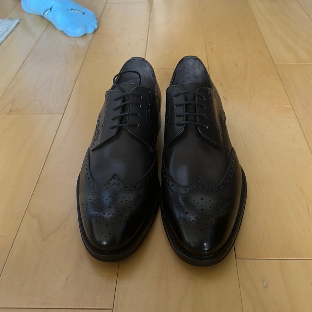 Bruno Magli COSTA leather derby shoes